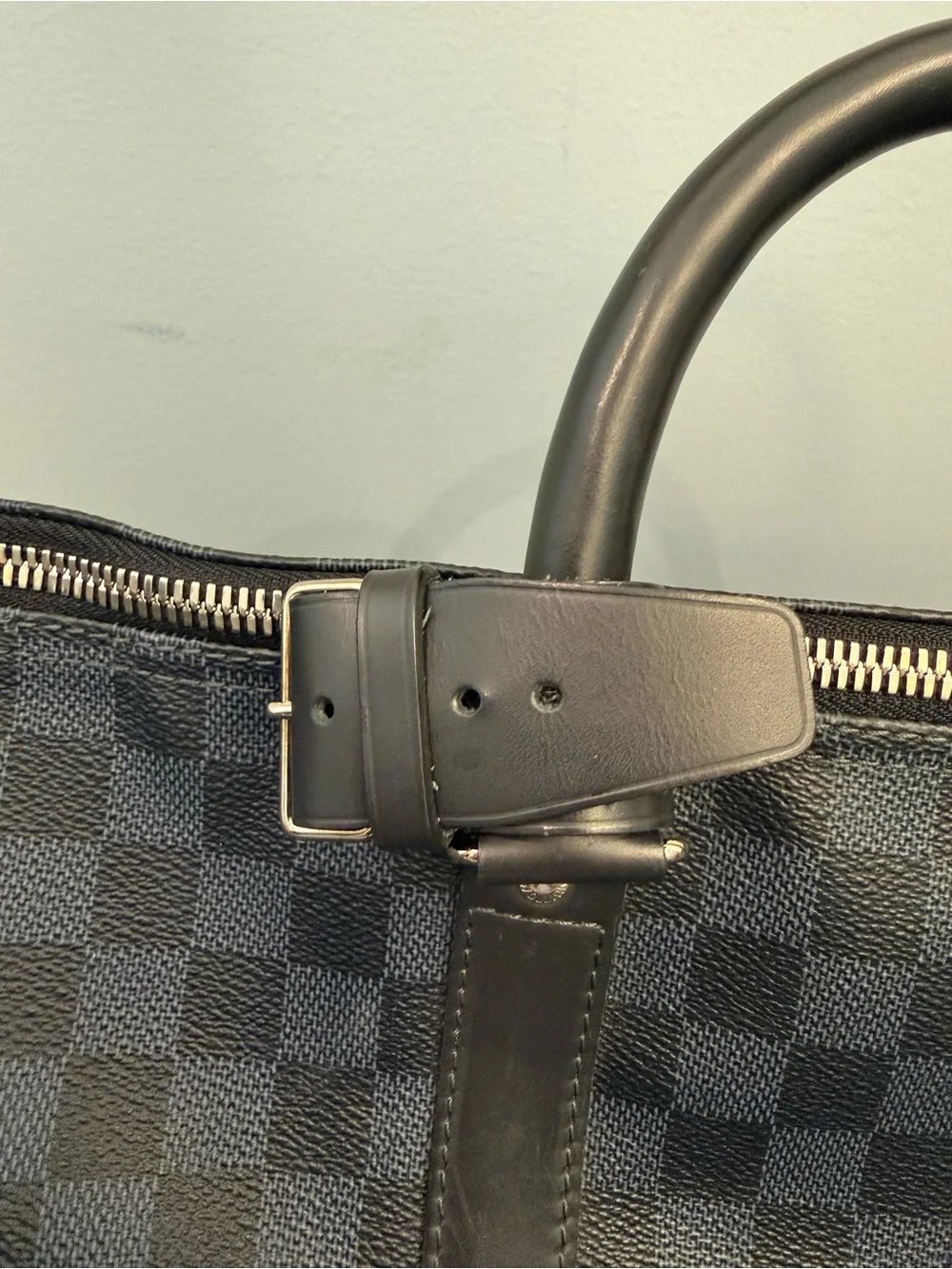 Louis Vuitton Keepall Bandoulière 55 Damier Graphite Bag Made in France